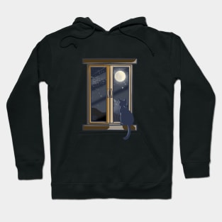 Night Sky Outside The Window Hoodie